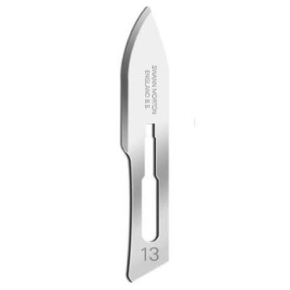 No 13 Surgical Blades Swann Morton Red Carbon Sterile