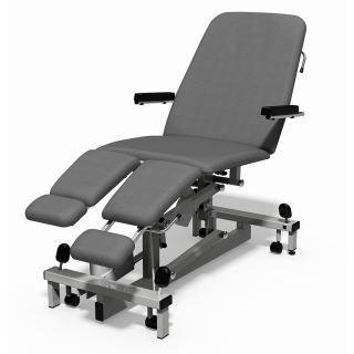 Plinth Bariatric Couch Tilt Split Leg Rest Electric Backrest (Foot Control)