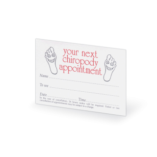 Chiropody Appointment Cards (200)