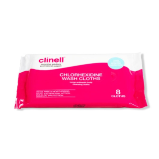 Clinell 2% Chlorhexidine Wash Cloths (8) - CHGWC8