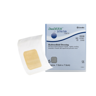 Duo-Derm Extra Thin 7.5cm X 7.5cm (5)