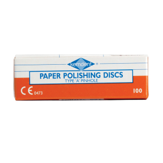 Kemdent Paper Pin-Hole 19mm Discs (100) Extra Coarse